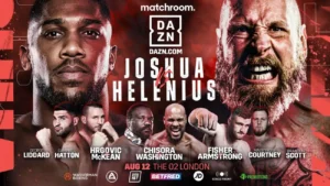 Joshua vs Jelenius: orario e undercard