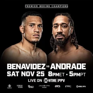 Benavidez vs Andrade 25 Novembre 2023