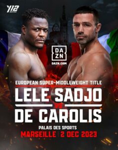 Sadjo vs De Carolis 2 Dicembre su DAZN