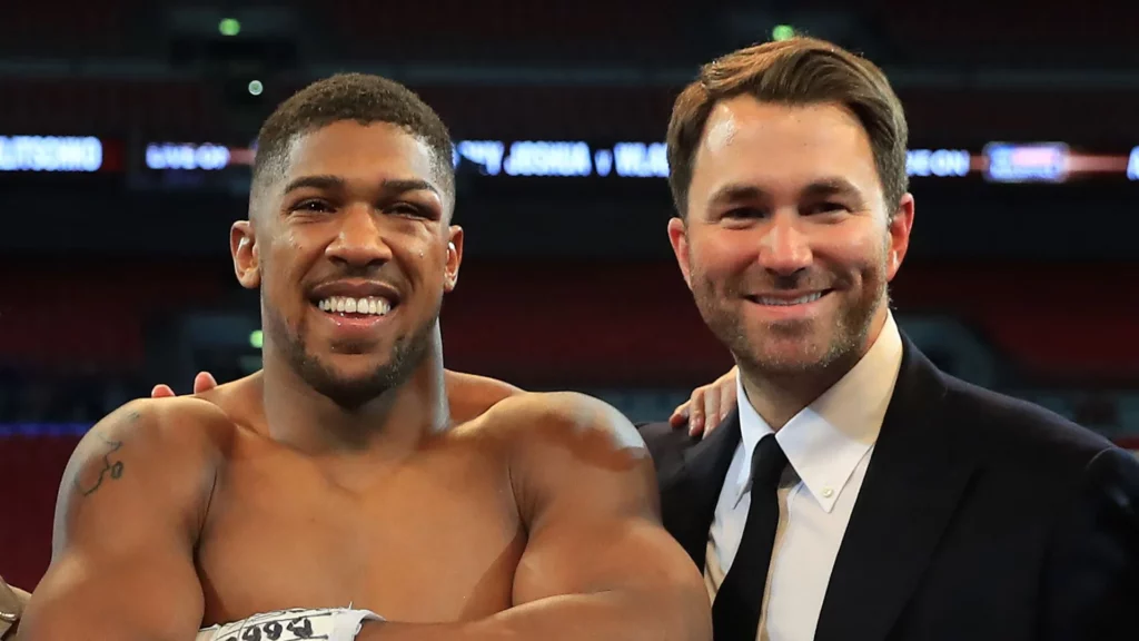 Anthony Joshua e Eddie Hearn