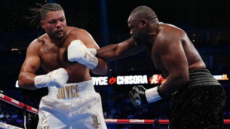 Derek Chisora batte Joyce