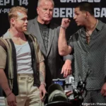 Canelo e Berlanga litigano in conferenza stampa