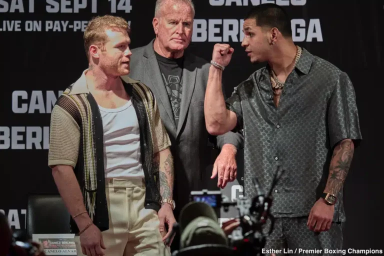 Canelo e Berlanga litigano in conferenza stampa